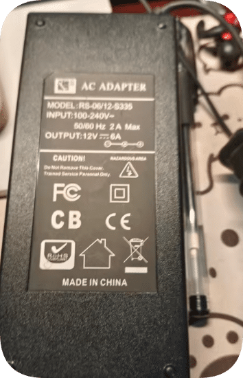 *Brand NEW* 12V 6A standard round port Suitable for RS-06/12-S335 power adapter charger transformer power supp